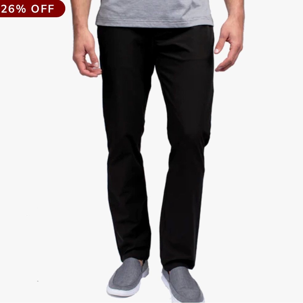 Travis Mathew Men's Beckladdium Lightweight Golf Pants Black Waist Sz 40